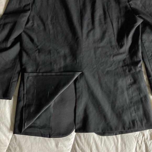 Vtg USA Brooks Brothers Wool Tuxedo Dinner Jacket Men's 44R Black Satin Lapel - Picture 7 of 16